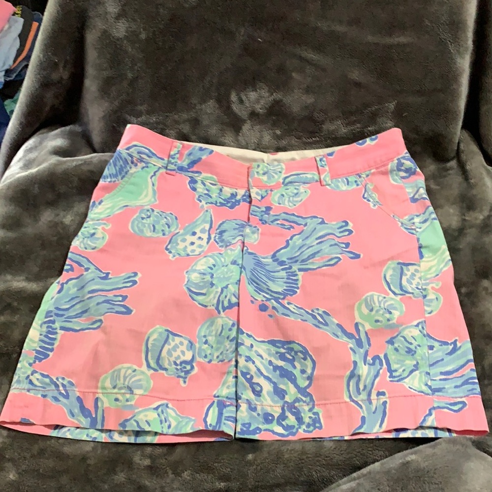 Lilly Pulitzer Clipper short Blue/Pink Sea Shell